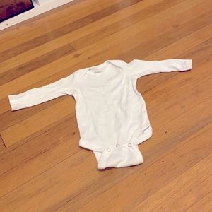 White long sleeve onesie